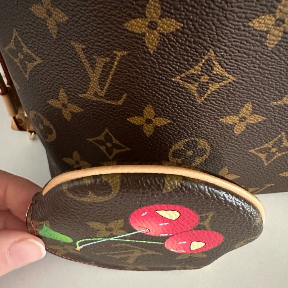 🍒 Murakami Louis Vuitton cherry bag charm coin purse! Cerises pouch - Picture 11 of 12